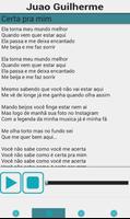 Joao Guilherme songs lyrics capture d'écran 1