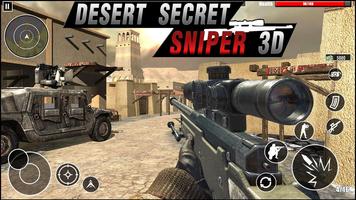 沙漠 狙击手  3d：最好  射击 游戏 海报