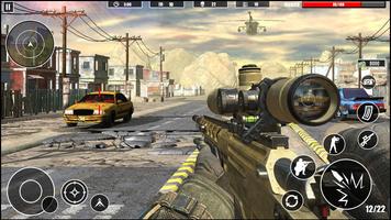 沙漠 狙击手  3d：最好  射击 游戏 截图 1