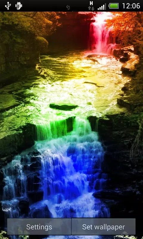 Rainbow Waterfalls 2 LWP APK for Android Download
