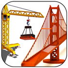 Bridge construction icon