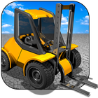 Police forklift icon