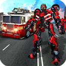 NY City Fire Fighter Robot Transform Fire Truck APK