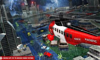 भू तूफान सिटी एम्बुलेंस & हेलीकॉप्टर बचाव मिशन पोस्टर
