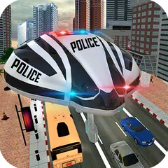 futuristisch gyroskopischen Bus Stadtpolizei sim