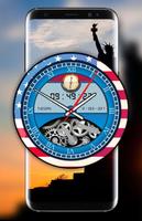 USA Analog Clock Live Wallpape screenshot 2