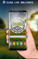Analog Clock Live Wallpaper 2018: Widget 3D Clock screenshot 2