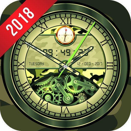 Armee Uhr Leben Tapete 2018 analog 3D Uhr