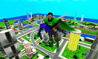 Superhero Man Flying Laser Hero screenshot 2