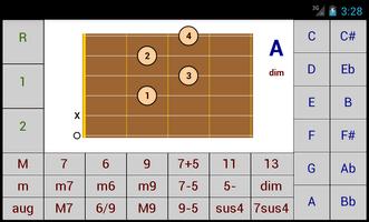 DG Guitalele / Requinto Chords पोस्टर