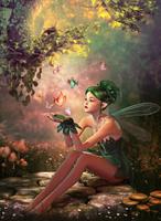 3D Live Wallpaper: Fairy Woods پوسٹر