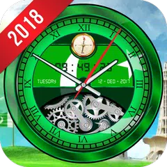 download Pakistani Analog Clock Live Wallpaper 2019 HD Flag APK