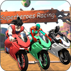 motocicleta super-heróis piloto corridas de moto ícone