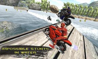 Superheroes Motorcycle Bike Racing Rider capture d'écran 1