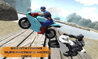 motocicleta super-heróis piloto corridas de moto imagem de tela 2