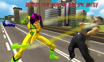 Spider Hero Girl USA: Woman Battle Hero capture d'écran 1