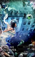 3D Wallpaper: Aqueous Atlantis Affiche