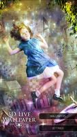 پوستر 3D Wallpaper Alice Wonderland
