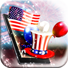 3D Wallpaper: Stars and Stripes 아이콘