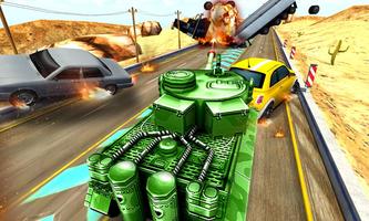 Real Army Tank Race : Endless Traffic Rider تصوير الشاشة 1