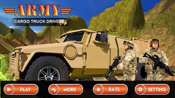 Drive Army Truck on mountain Affiche
