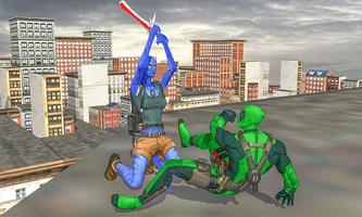 Fictional Avatar Thunder Sword Hero:Alien World 3D ảnh chụp màn hình 2