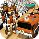 Off Road Fire Chiến đấu Siêu Robot Flying Xe tải APK