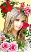 Flower & Roses Photo Frame পোস্টার