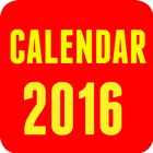 Calendar 2016 icône