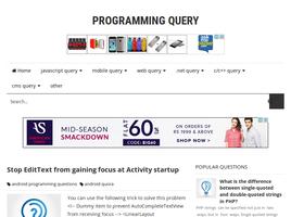 Programming Query syot layar 2