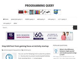 Programming Query スクリーンショット 2
