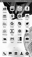 Grey Launcher Theme FREE imagem de tela 2