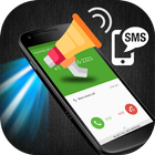 Caller name announcer plus flash on Call and SMS icône