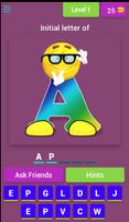 Emoji ABC alphabet Fun Game(Easy word learning) Affiche