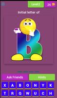 Emoji ABC alphabet Fun Game(Easy word learning) capture d'écran 1