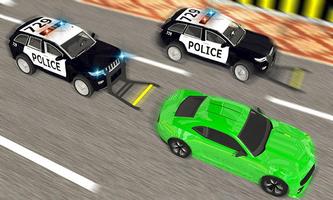 Highway Police Car Chase-Grappler Police Bumper poster