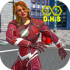 Super Multi Speed Flash Girl Warrior hero icône