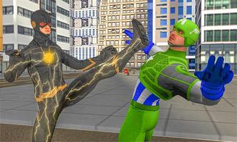Super Black flash speed lightning hero:Flash Game poster