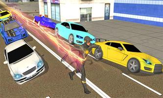 Super Black flash speed lightning hero:Flash Game screenshot 1