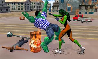 Super Bulk Girl Warrior:Multi Monster Superheroes screenshot 1