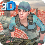 Women Police Training Course:Shooting School Game icon