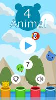 4 Animals Jump Game Affiche