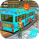 Monster halloween party Bus Driver Service APK
