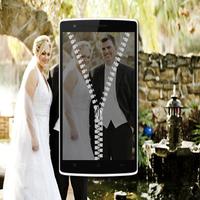 Couple Photo Zipper LockScreen اسکرین شاٹ 1