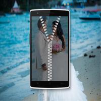 Couple Photo Zipper LockScreen اسکرین شاٹ 3