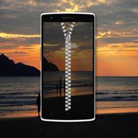 Sunset Zipper Lock Screen ảnh chụp màn hình 1