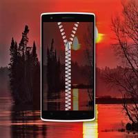 Sunset Zipper Lock Screen ảnh chụp màn hình 2