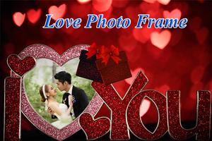 Love Photo Frame Affiche