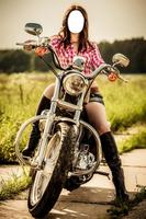 Women Bike Photo Suit পোস্টার