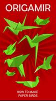 Origami: cómo hacer pájaros de papel Poster